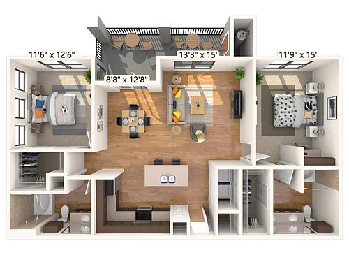 Floor plan B3