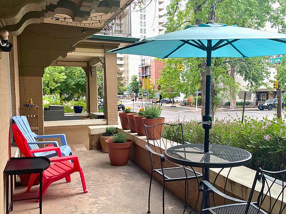 Enjoy morning coffee and evening sunsets or just watch Cap Hill life from your private and covered front porch.
