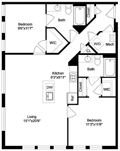 Floor plan 2B4