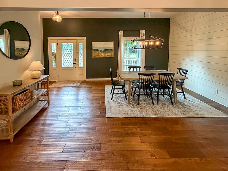 Dining room and front entry