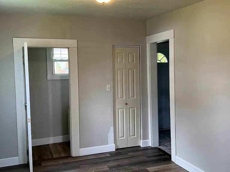 Dining room into half bath and closet