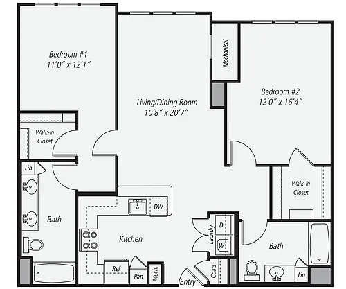 Floor plan B2b-X-1182
