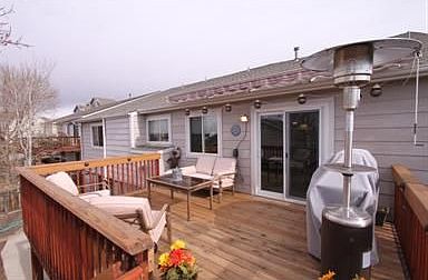 Outside deck