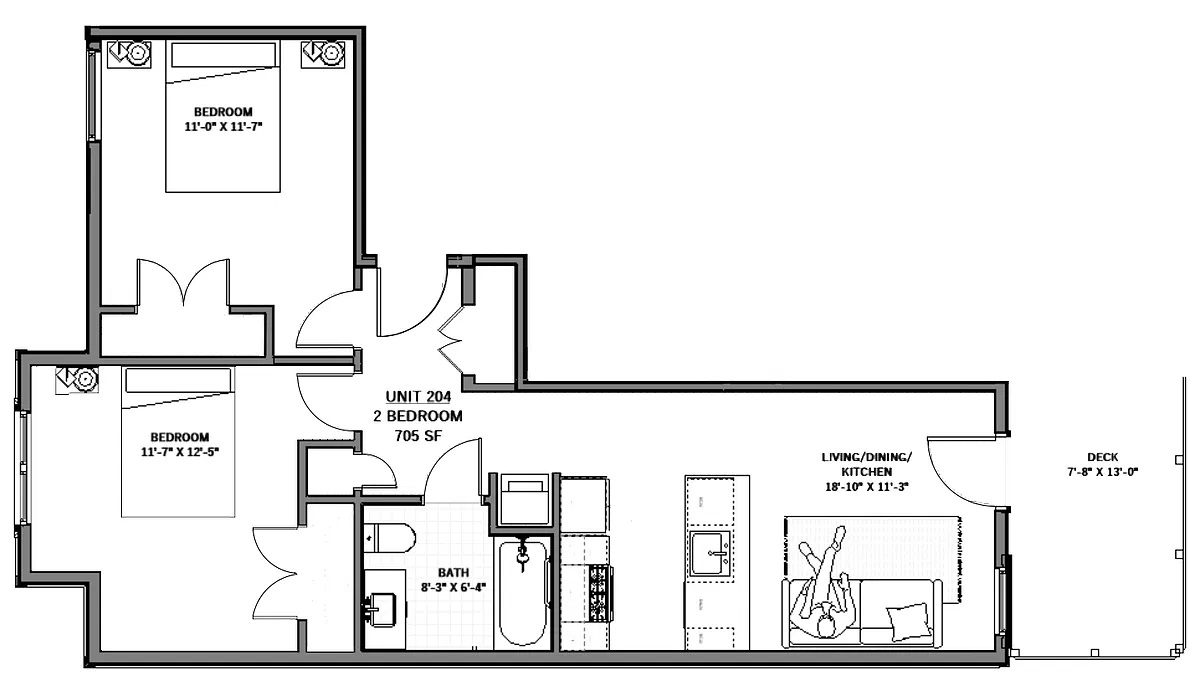 Floor plan 204