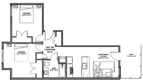 Floor plan 204
