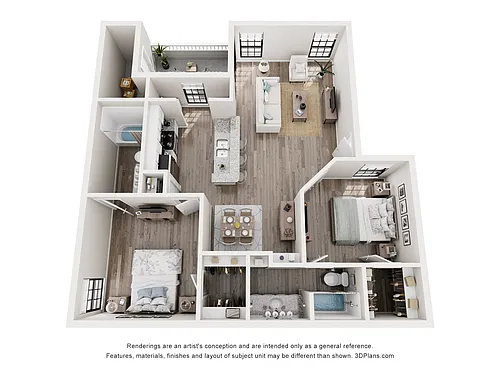 Floor plan Cottonwood -B1A