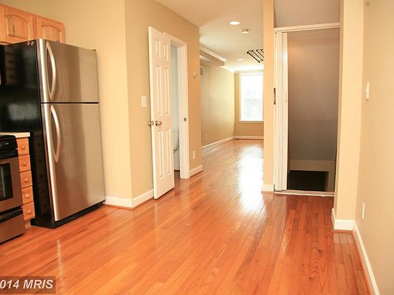 kitchen and stairs to basement