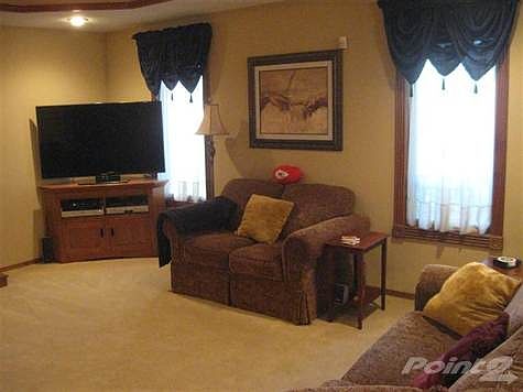 Large great room in an open floor plan