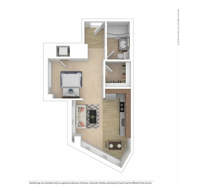Floor plan Studio - E0D