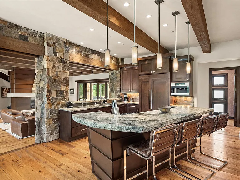 Open floor plan kitchen