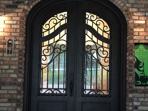 Custom iron door