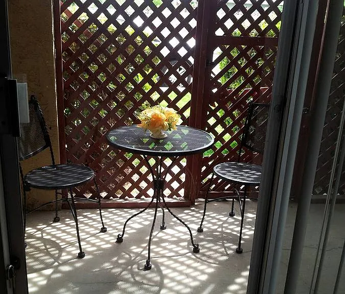 sample private patio area
