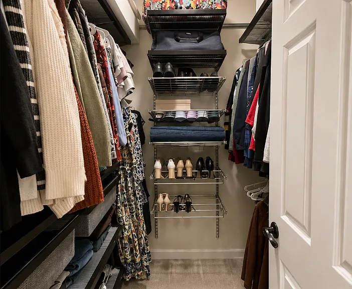 Primary walk in closet