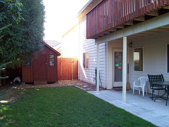 Back yard and shed