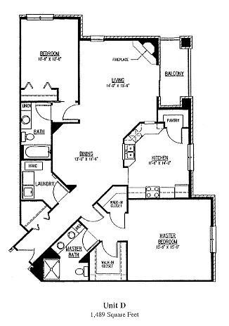 Floor plan Two Bedroom D
