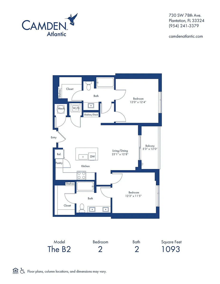Floor plan The B2