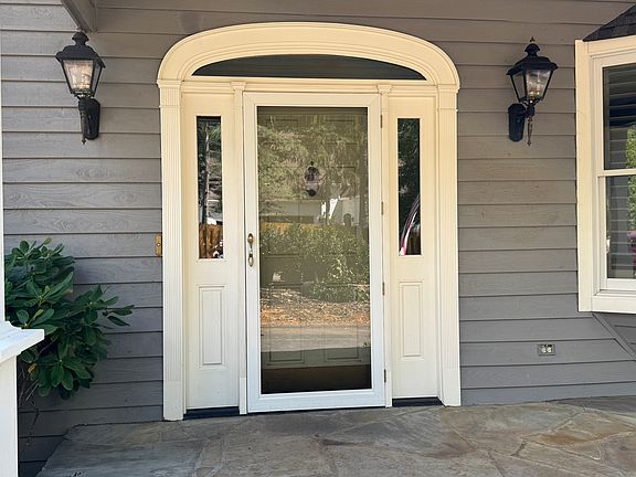 Front door with covered porch