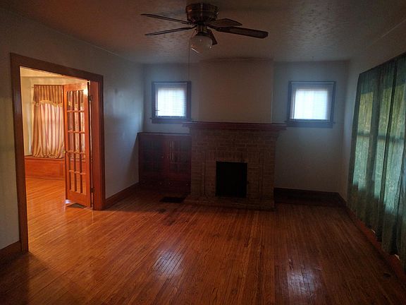 Living room and dining room