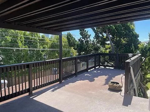 Deck Showing Stairs to backyard
