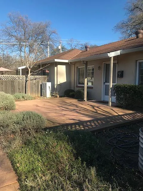 Front door and patio