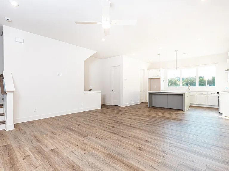 Living Room looking into Dinning & Kitchen