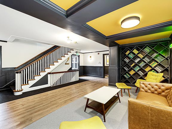 Resident lounge area on every floor