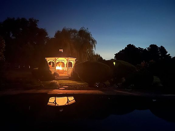 Gazebo at night