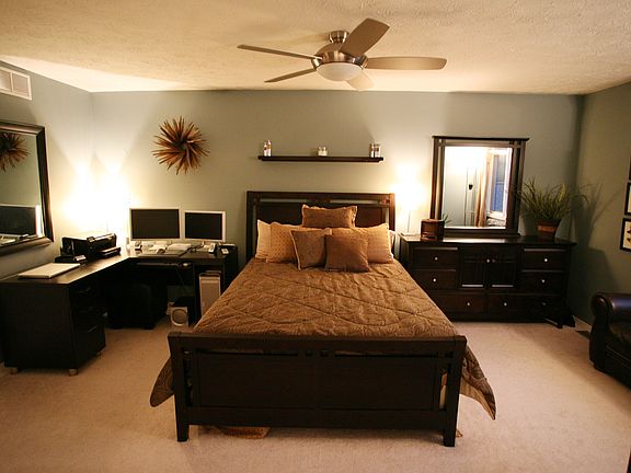 Huge master suite with custom walk-in closet!