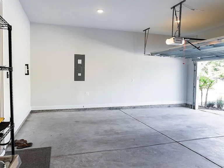 2 car garage with smart garage door opener you can control from your phone