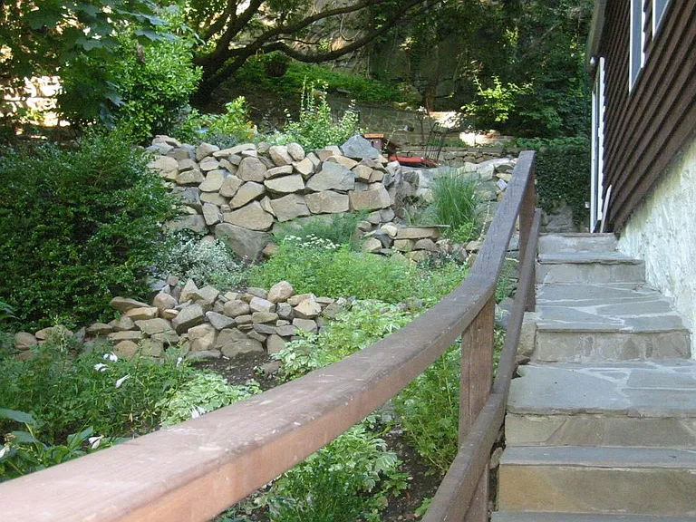 Side yard to patio