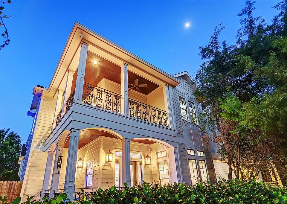 This elegant home, built in 2004 by Tricon Homes, blends in beautifully with the older homes in The Heights, but has all the convenience and comfort of a new home.