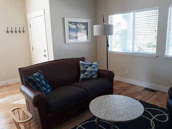 Front of the house into the living room