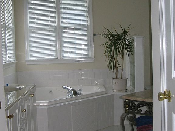Huge Spa like bath with separate shower, oversized jetted tub, skylight
