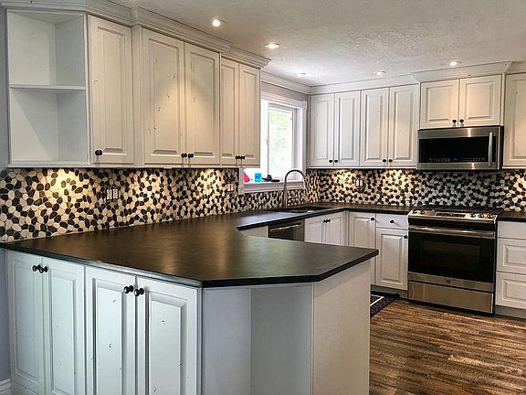 Kitchen with custom cabinets