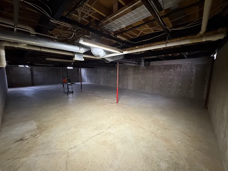 Poured concrete basement