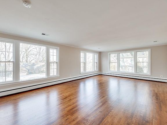 Hardwood flooring in living room