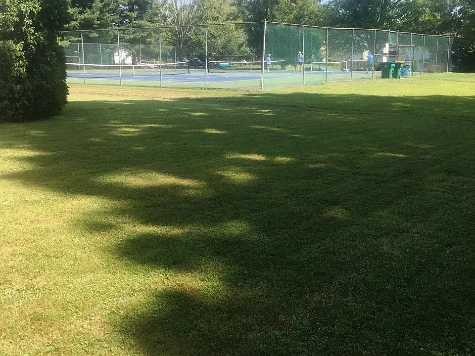 Township tennis courts adjacent to Unit B