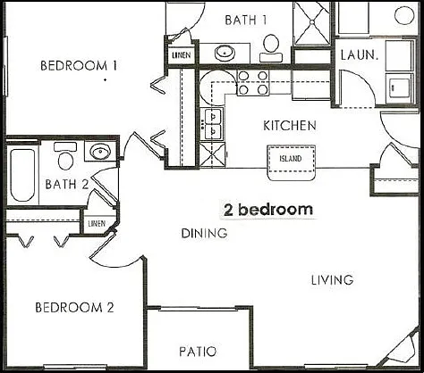 Floor plan 2 Bedroom