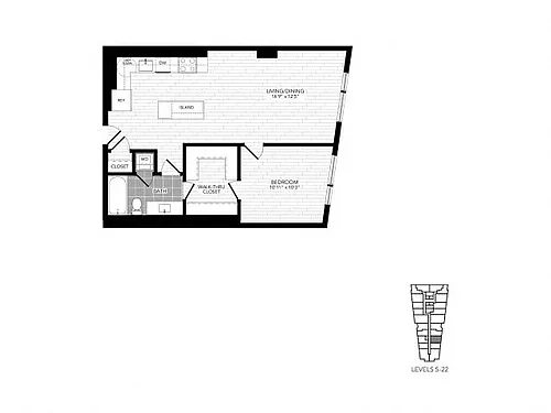 Floor plan 1R