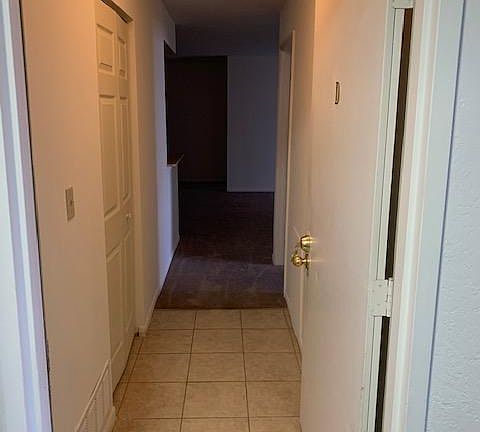 Ceramic tile in entry of unit