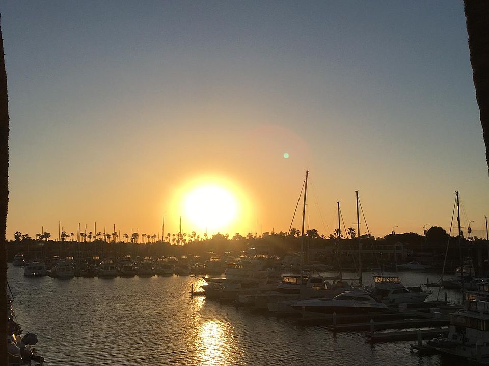 sunset view from balcony