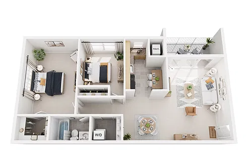 Floor plan 2 Bedroom