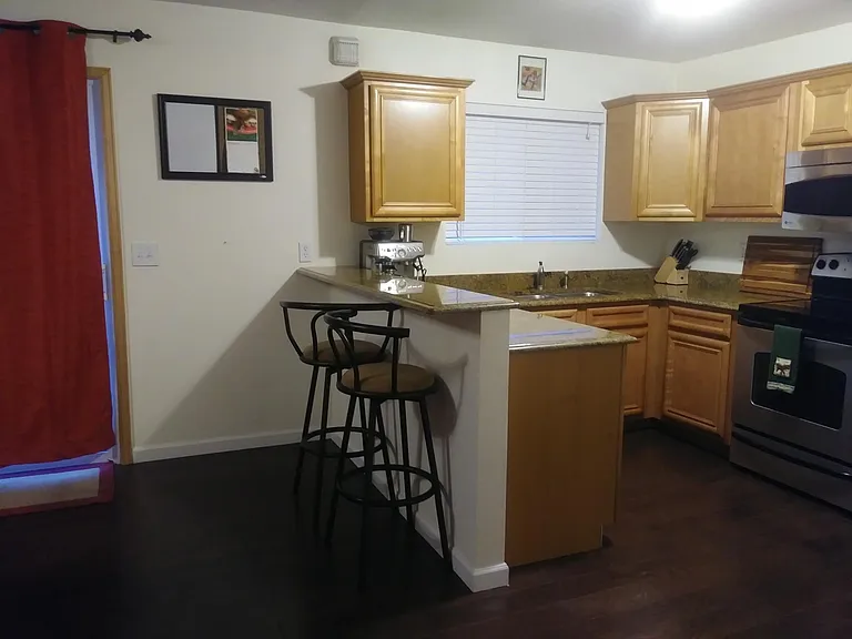 Back Patio Entry Door into Kitchen / Dining Room