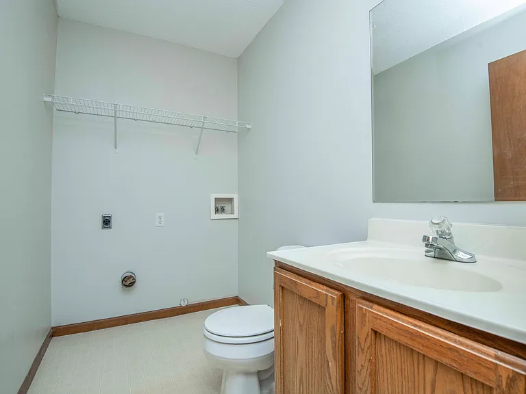 downstairs bath/laundry