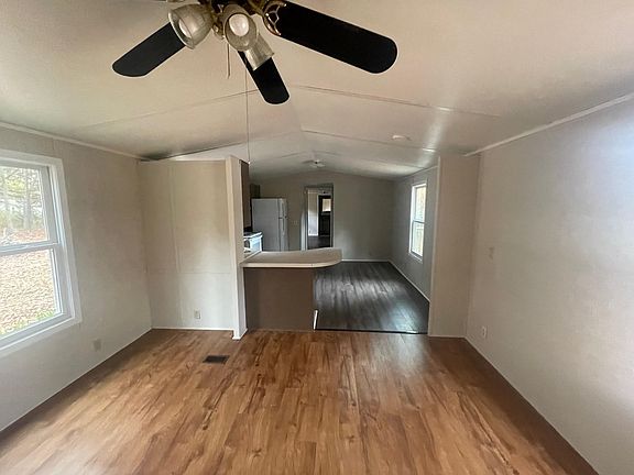 open floor for living room/kitchen