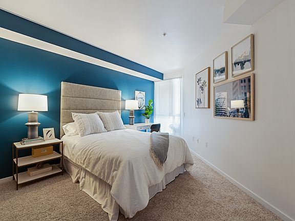 7950 West Sunset Los Angeles, CA One Bedroom Model Bedroom
