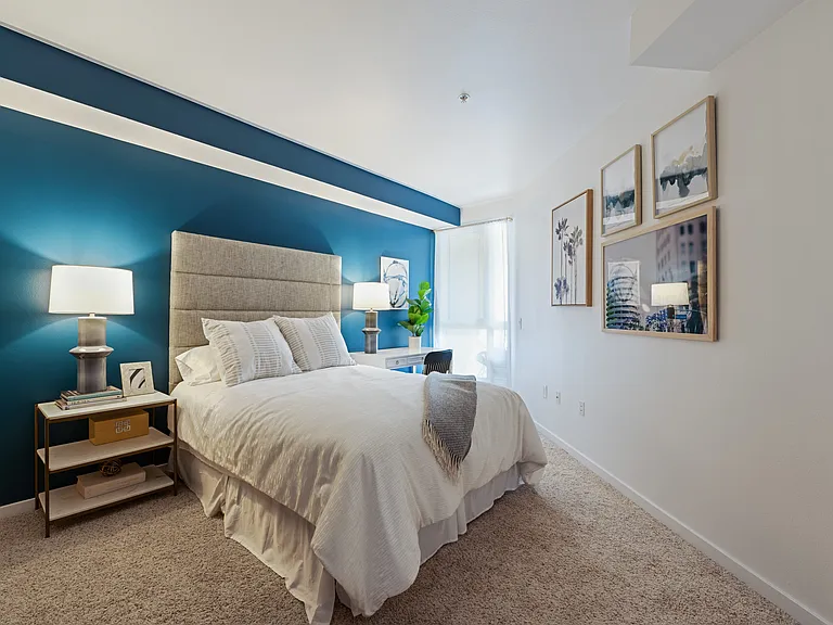 7950 West Sunset Los Angeles, CA One Bedroom Model Bedroom