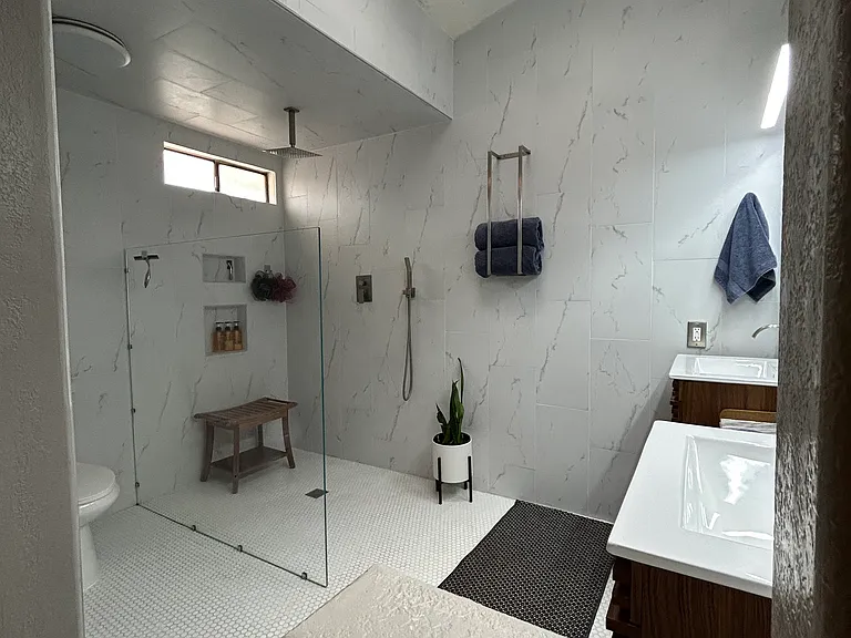 Master Bathroom, open concept