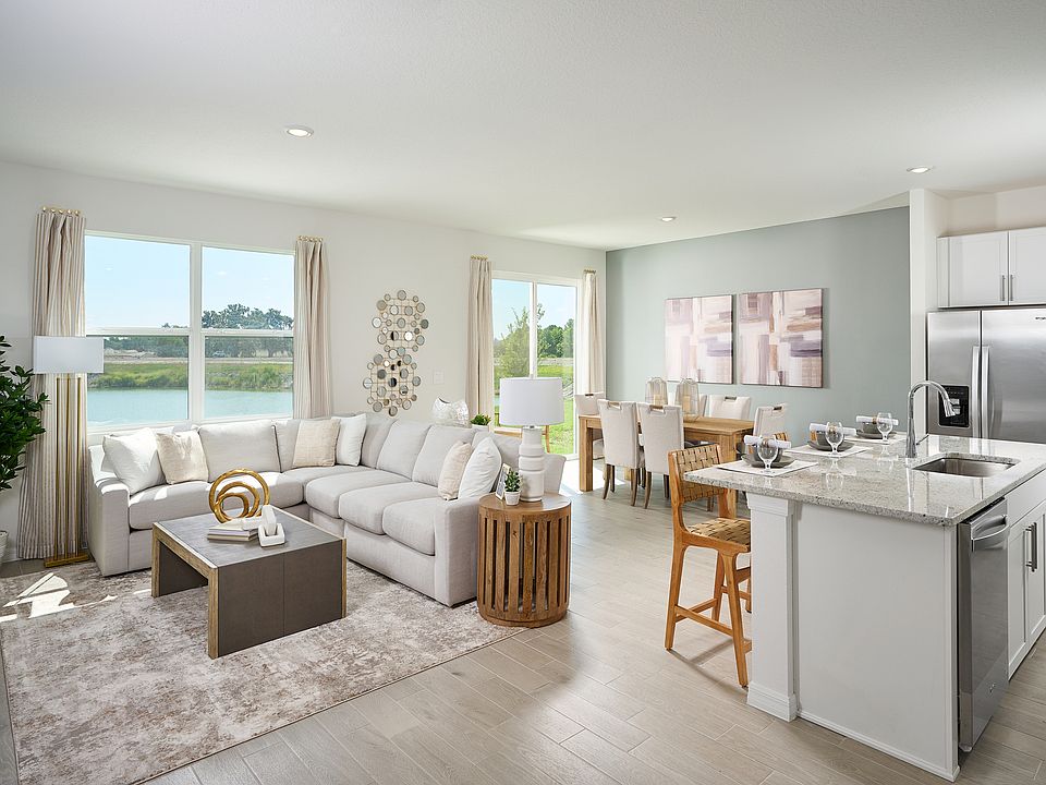 The Great Room of the Foxglove modeled at The Grove at Stuart Crossing.