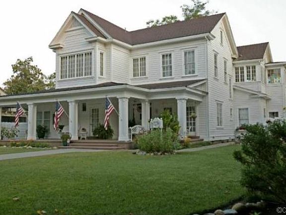 Close up of front of home